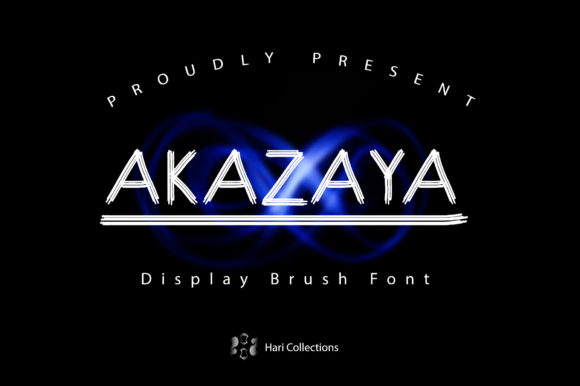 Akazaya: A Modern Display Font for Creative Web Design
