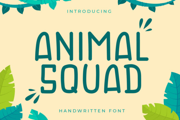 Animal Squad: A Charming Display Font for Editorial Design