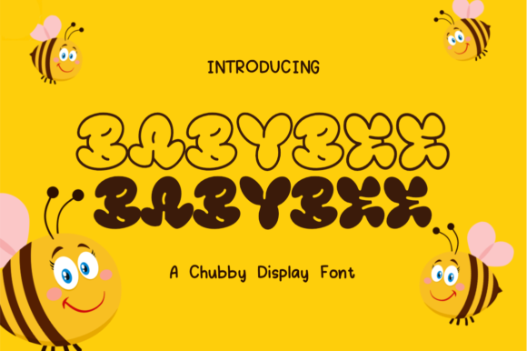 Babybee Font: A Chubby Display Typeface for Editorial Charm