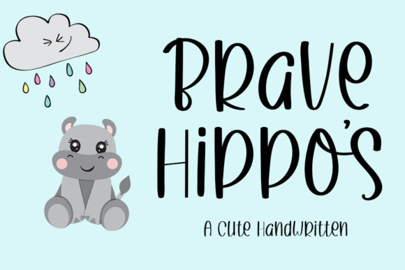 Brave Hippos: A Unique Display Font for Creative Web Design