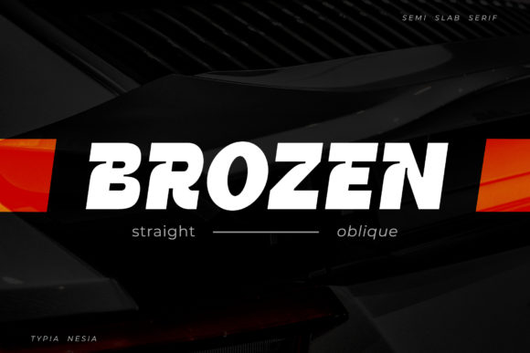 Brozen: A Bold and Thick Display Font for Creative Projects
