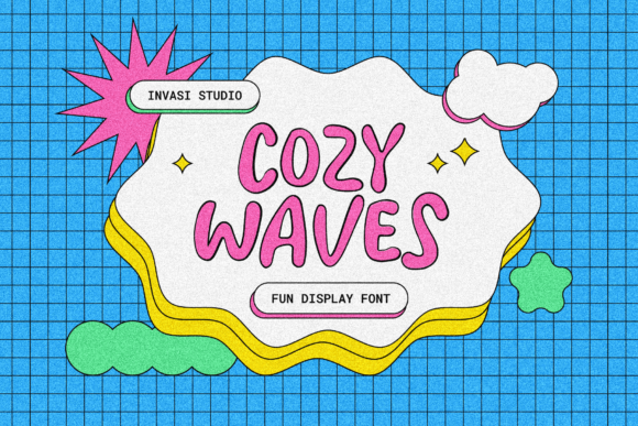 Cozy Waves: A Whimsical Font for Creative Branding