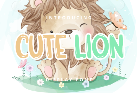 Cute Lion: A Playful Display Font for Creative Web Design