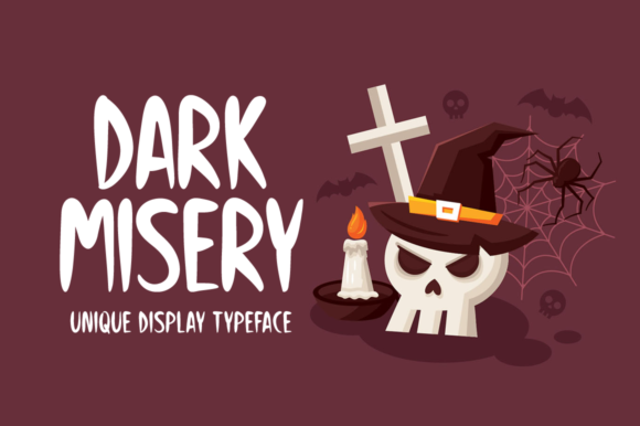 Dark Misery: An Editorial Font for Atmospheric Design