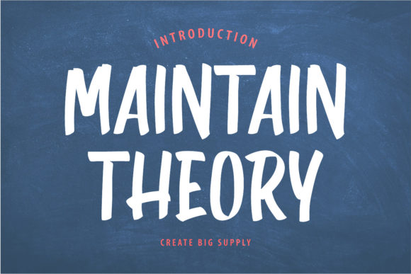 Discover Maintain Theory: A Versatile Display Font for Your Next Project