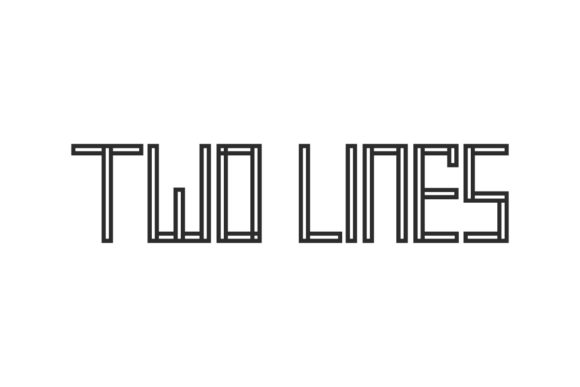 Enhance Your Brand with Two Lines, the Robotic Styled Font