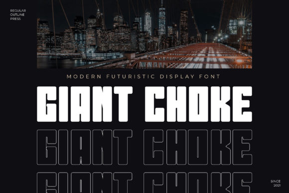 Giant Choke: A Bold and Unique Display Font for Editorial Design