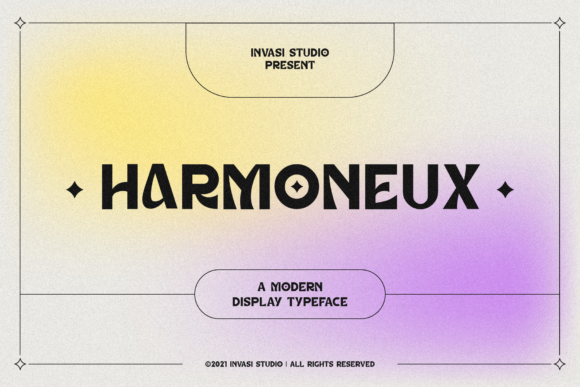 Harmoneux: A Modern Display Font for Digital Branding