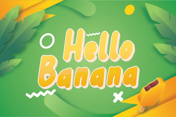 Hello Banana: A Playful Display Font for Eye-Catching Campaigns
