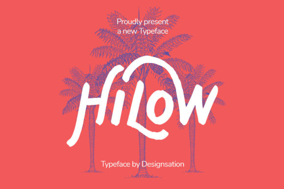 Hilow: A Cool Paint-Brushed Display Font for Web Design