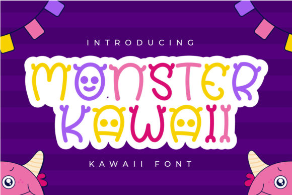 Monster Kawaii: A Charming Display Font for Web Design