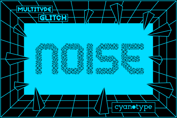 MultiType Glitch Noise: A Trendy Pixel Font for Creative Brands
