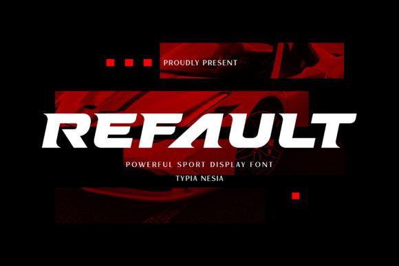 Refault: A Bold and Sporty Font for Crafters and Creators