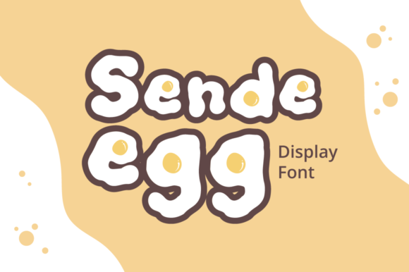Sende Egg Font: A Display Typeface for Playful Digital Brands
