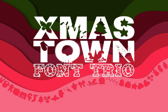 Xmas Town Trio: A Versatile Font for Craft and Design